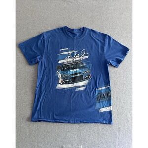 DALE EARNHARDT JR T Shirt Slingshot #88 Nascar Blue Size L Racing
